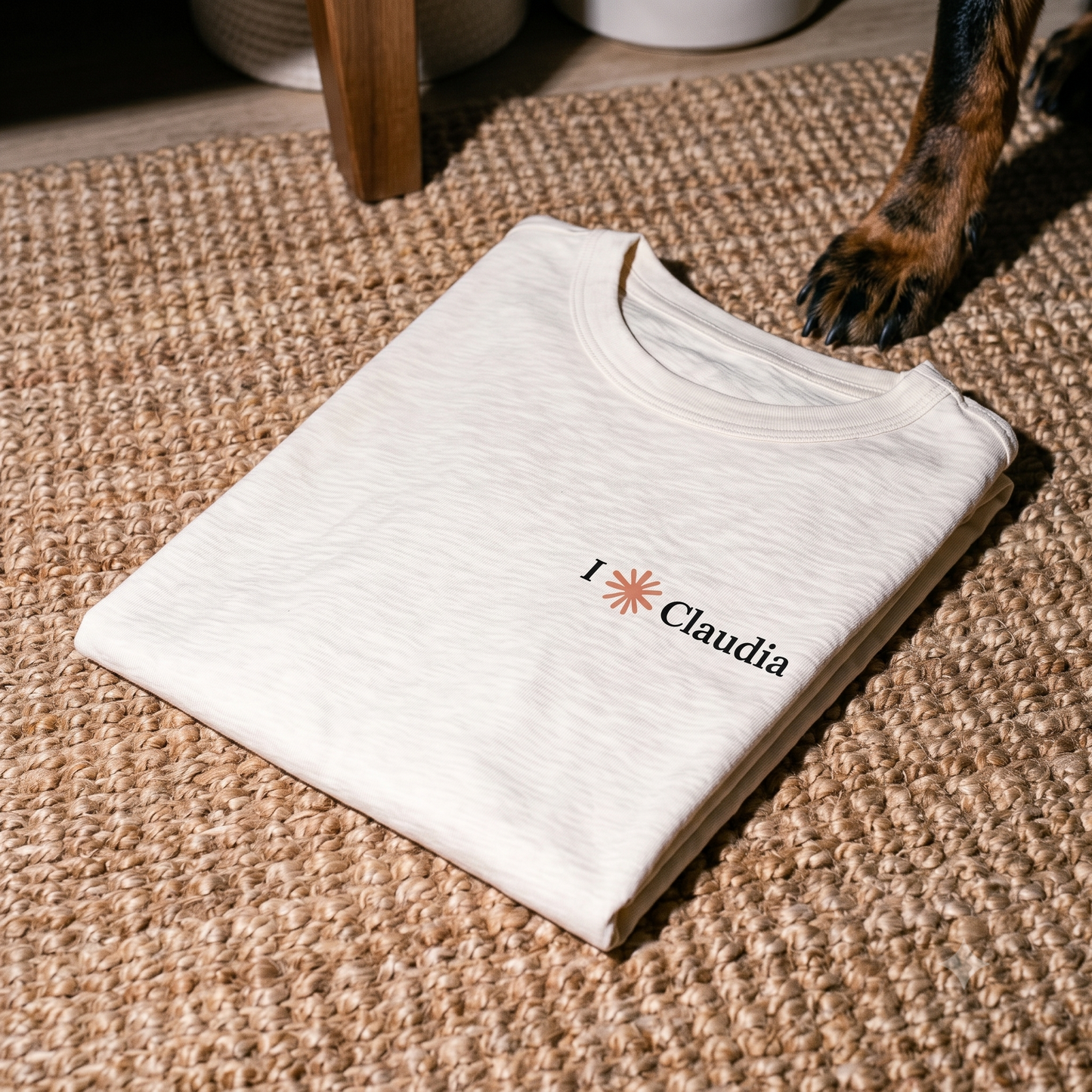 Sorry schat, vanavond ben ik bij Claudia —CREME T-SHIRT